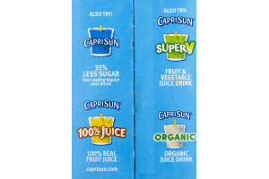 Capri Sun Flavored Water Beverage Strawberry Kiwi - 10 CT