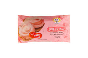 Булочка в глазурі зі смаком полуниці Sweet bun Рома м/у 0.16кг