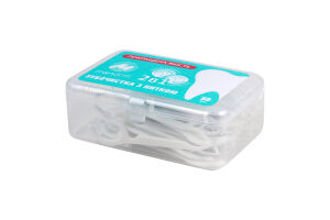 Зубочистка с освежающей нитью 2в1 Manorm 50шт