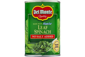 Del Monte Fresh Cut Leaf Spinach No Salt Added