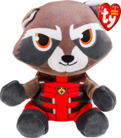 Игрушка мягкая для детей от 3лет №44013 Енот Ракета Marvel Beanie Babies TY 1шт
