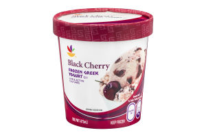 Ahold Frozen Greek Yogurt Black Cherry