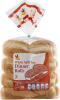 Ahold White Split Top Dinner Rolls - 16 CT