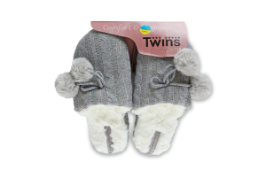 Тапочки комнатные домашние женские с вишивкой/помпон Twins №8022 36-40