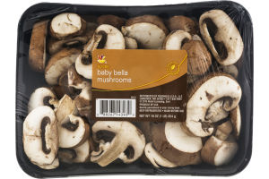 Ahold Baby Bella Mushrooms Sliced