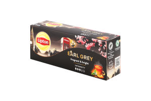 Чай чорний Earl Gray Lipton к/у 37.5г