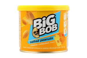 Арахис жареный соленый Коллекция сыров Big Bob ж/б 120г