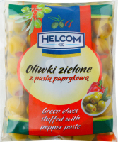 Оливки фаршированные пастой из паприки Helcom м/у 195г