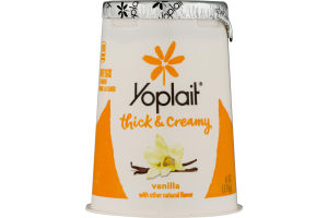 Yoplait Thick & Creamy Vanilla Flavor Lowfat Yogurt
