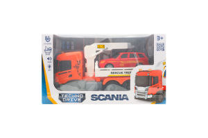 Набір ігровий Евакуатор з машиною світло/звук Scania TechnoDrive