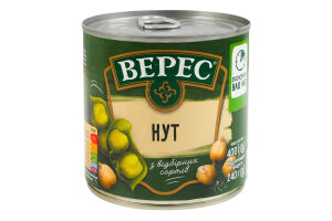 Нут стерилізований Верес з/б 400г