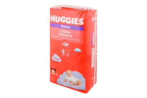 Трусики-підгузники для хлопчиків 9-14кг 4 Little Movers Pants Huggies 52шт