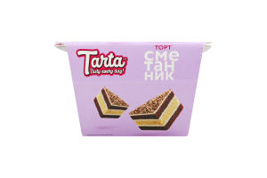Торт бісквітний Сметанник Tarta к/у 290г