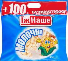 Палочки кукурузные сладкие неглазированные Молочные ЇжНаше м/у 450г