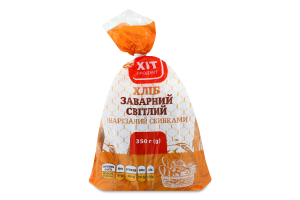 Хліб Заварний світлий нарізаний скибками 350г плівка Хіт Продукт
