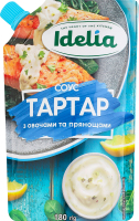 Соус майонезний з овочами та прянощами Тартар Idelia д/п 180г