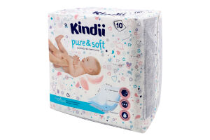 Пелюшки одноразові Пур енд Софт 60*60см 10шт Кіндіі