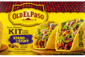 Old El Paso Taco Dinner Kit Stand 'n Stuff - 3 CT
