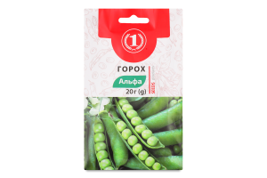 Насіння Горох Альфа 20г ТМ "1"
