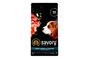 Корм сухой для собак Fresh Turkey&Сhicken Savory м/у 1кг