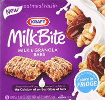 Kraft MilkBite Oatmeal Raisin Milk & Granola Bars - 5 CT