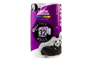Бумага туалетная 4-х слойная Superior Extra Care Snow Panda 32шт