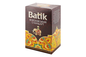 Чай чорний байховий цейлонський крупнолистовий Королівський стандарт Batik к/у 85г