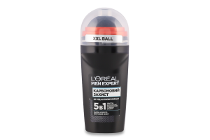 Дезодорант-антиперспірант кульковий 5в1 Карбоновий захист Men Expert L'Oreal Paris 50мл