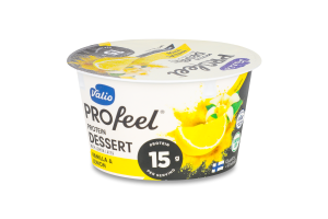 Десерт сирковий Valio ваніль-лимон протеїн безлакт