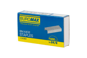 Скоби 24/6 №BM.4402 Buromax 1000шт