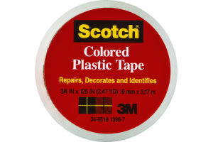 Scotch Clear Colored Plastic Tape