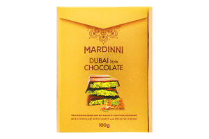 Шоколад молочн Mardinni з кунафою і фісташк кремом