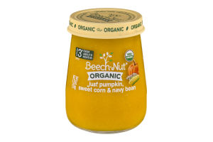 Beech-Nut Organic Stage 3 Just Pumpkin, Sweet Corn & Navy Bean
