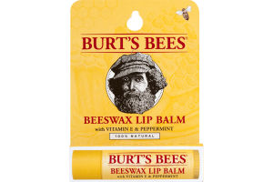 Burt's Bees 100% Natural Moisturizing Lip Balm, Beeswax, 1 Tube in Blister Box