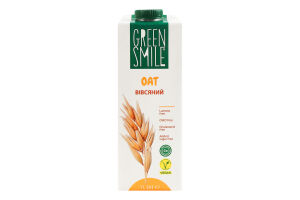Напиток овсяный ультрапастеризованный обогащенный кальцием Green Smile т/п 1л