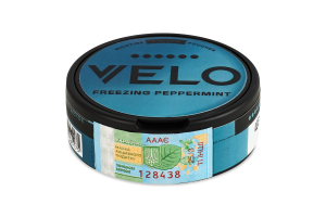 Подушечки никотиносодержащие бестабачные с подсластителями Velo Экстра-интенсивный Freezing spearmint 20х0.7г