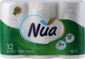 Папір туалетний Nua 3-шаровий