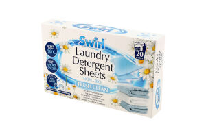 Листи прального порошку Fresh Clean 20шт Swirl