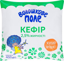 Кефір 2,5% 400г п/е Волошкове поле