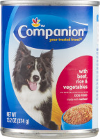 Companion Dog Food with Beef, Rice & Vegetables