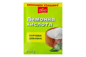Кислота лимонна Деко м/у 90г