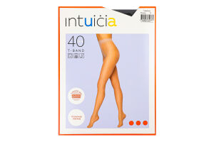 Колготки жіночі Intuicia T-Band 40den 3 чорний