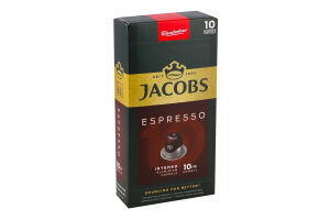 Кофе натуральный жареный молотый в капсулах Espresso 10 Intenso Jacobs к/у 52г