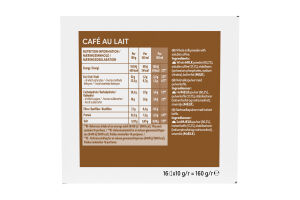 Напиток кофейный растворимый Cafe Au Lait Dolche Gusto Nescafe к/у 16х10г