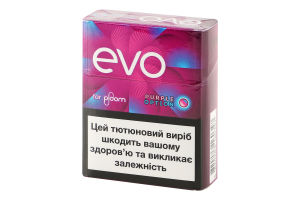 Вироби тютюновмісні для електричного нагрівання з фільтром EVO Purple option 20шт