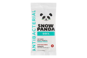 Салфетки влажные Green Fresh Antibacterial Snow Panda 15шт