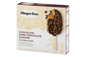 Haagen-Dazs Chocolate Dark Chocolate Almond Ice Cream Bars - 3 CT