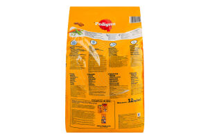 Корм сухой полнорационный для взрослых собак с говядиной и овощами Pedigree кг