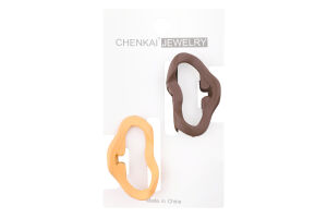 Заколка-краб д/волосся однотонна 5см 2шт