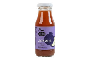 Сік неосвітлений пастеризований яблучний Лохина Gourmet Коник с/пл 195мл
